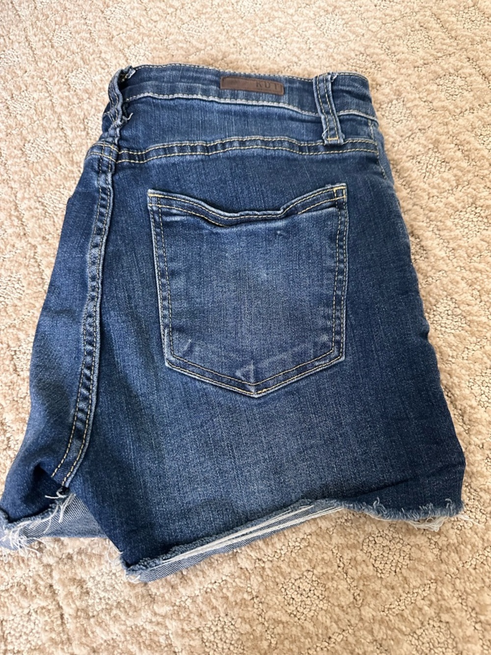 Kut from the Kloth Dark Blue Denim Jean Shorts
